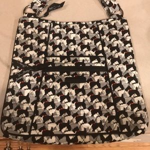 vera bradley bag with dogs on front and back